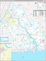 Lower Connecticut River Valley, Ct Carrier Route Wall Map